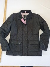 Ladies Quilted Jacket Urban Diva Size S Black