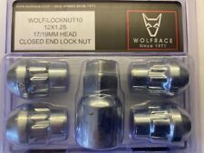 12mm x 1.25mm / 60 degree taper/  WOLFRACE LOCKING WHEEL NUTS / UNIVERSAL