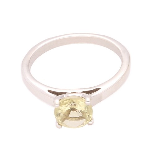 Sterling silver 7mm peridot - sterling,