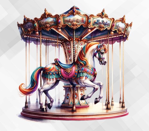 Carosoul horse fairground - carosoul,