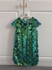 Disney Store Ariel Iridescent Sequin Fancy Dress Party Costume Size 7/8 Princess