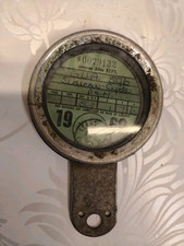 Original Vintage Classic Sidecar Tax Disc Holder, 1960