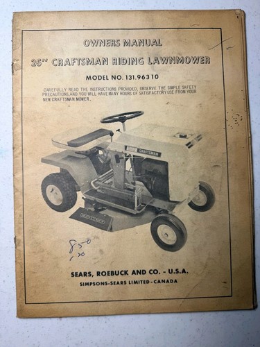 Vintage sears 26in craftsman - sears,