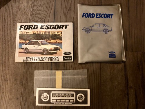 Ford escort handbook wallet - ford, handbook,