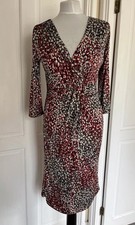 Ingenue Ladies Red Black Leaf