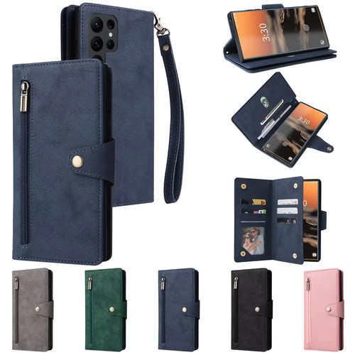 Zip leather wallet case - case, flip