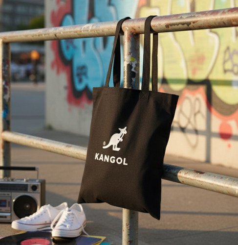 Kangol black tote bag - black,