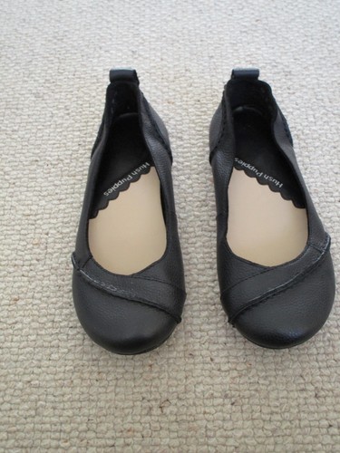 Hush puppies black leather - puppies,