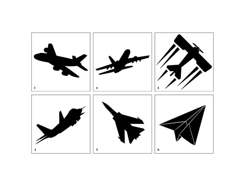Plane stencils reusable - plane,