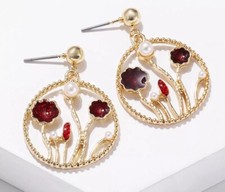 Red and White Design Rose