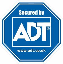 4 x ADT Alarm System Property Protected Security Alarm Window and Door stickers