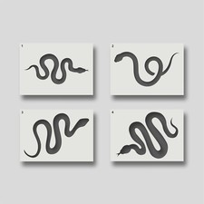 Snake Stencils for Home Decor, Stencil Painting, Arts & Crafts