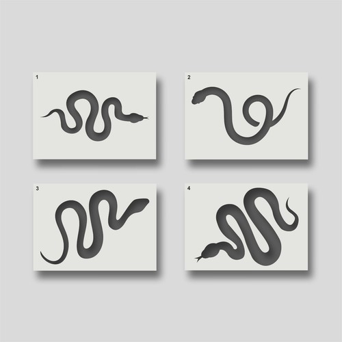 Snake stencils for - snake, decor