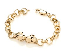 9ct Yellow Gold on Silver