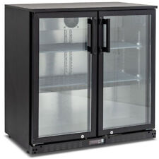 BEER FRIDGE 2 HINGED DOOR BAR COOLER UNDERCOUNTER MAN CAVE BARGAIN GRADED £330