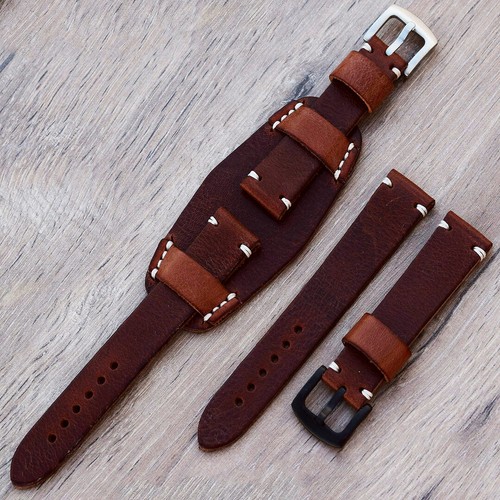 Leather watch strap buffalo - leather,