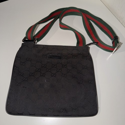 Gucci black web messenger - gg,