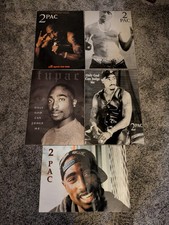 5x Tupac laminated posters -