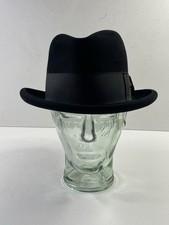 Vintage Lincoln Bennett & Co Fedora Hat Size 7 Black Felt