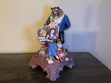 Disney Beauty And The Beast 10th Anniversary Multi Mini Globes Snow Globe Statue