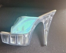Translucent 6 inch High Heeled Shoes, drag queen, women, men, cross dresser, 