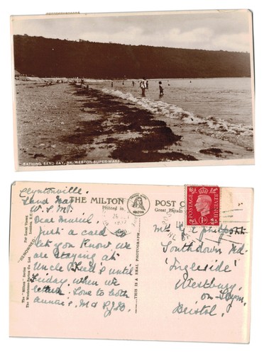 Vintage postcard bathing - vintage,