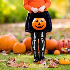  2 PCS Toddler Skeleton Tights