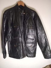 Men's Leather Sheepskin Flying Jacket XL