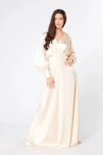 Elegant Satin Maxi Dress – Size XXXL (Fits UK 16) – Worn Once