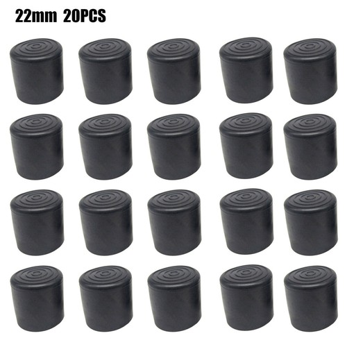 20x rubber chair ferrules - rubber,