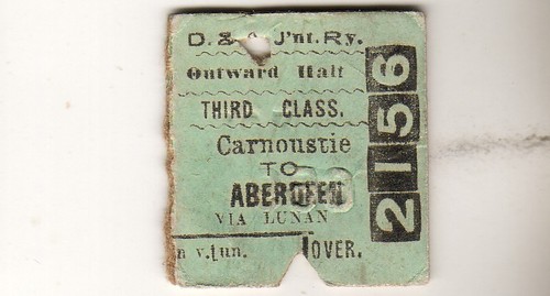 Railway ticket ajr - ticket, d&ajr