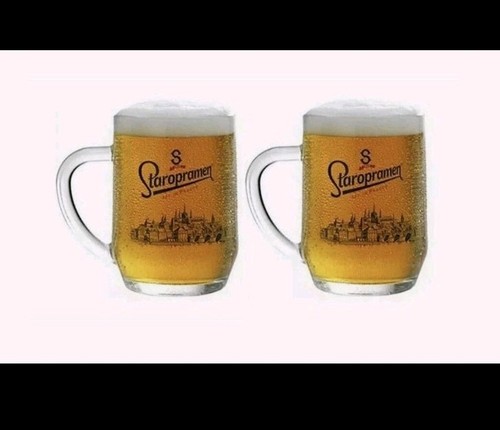 Staropramen pint glasses - pint,