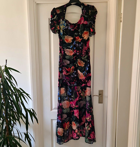 Lipsy london black pink floral - london,