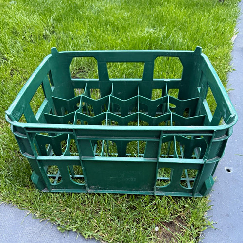 Green plastic bottle - bottle, storage