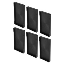 6 Pcs 4"x8" Small Black Mini