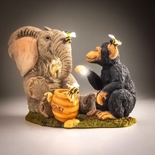 Tuskers 'Love Is The Sweetest Thing' Elephant Chimp Figurine Country Artists