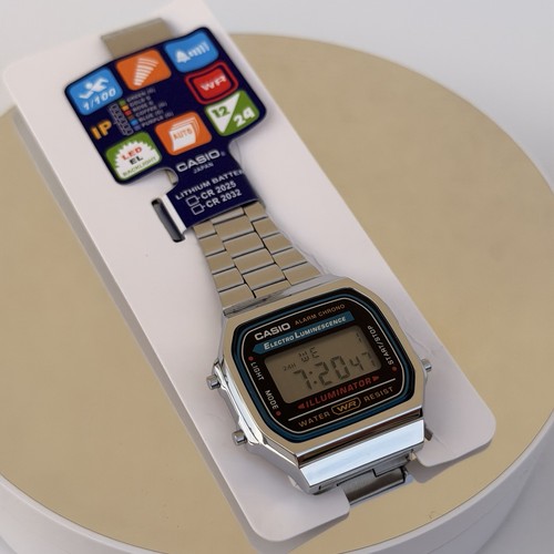 Casio silver a168 illuminator - a168,