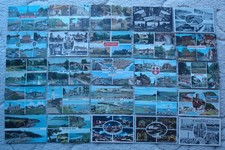 Job Lot of 50 Vintage U.K. Multiview Postcards.