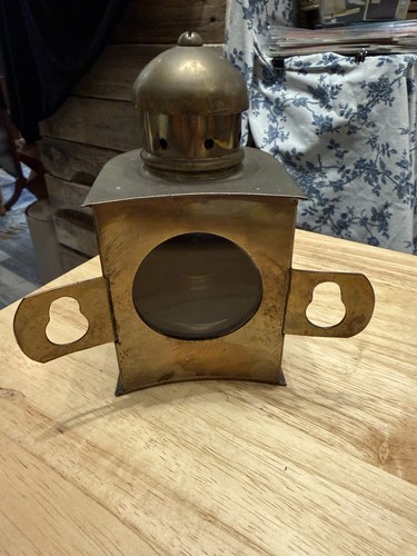 Antique brass railway carriage - antique,