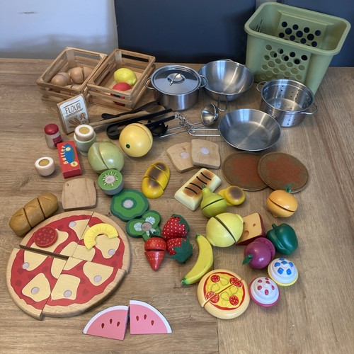 Wooden play food kitchen - wooden, &