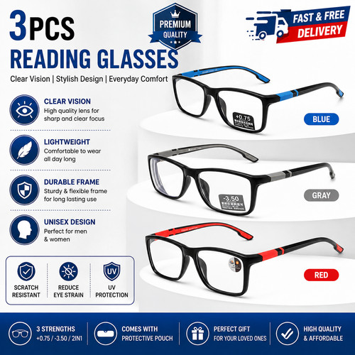 Reading glasses mens pack - 3,