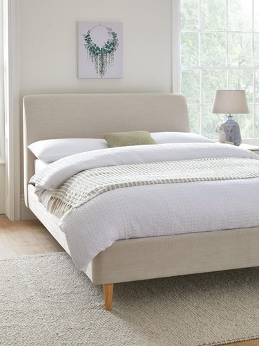 Cornwall double bed frame grey - cornwall,