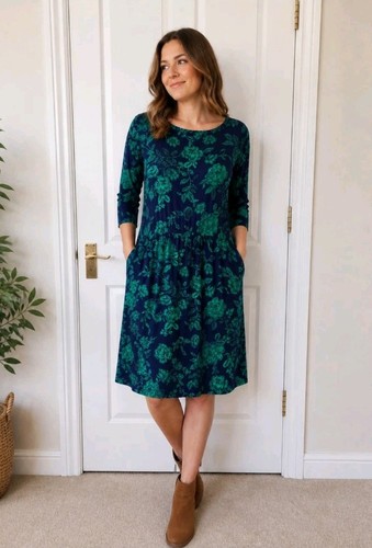 Woolovers jersey floral dress - woolovers,