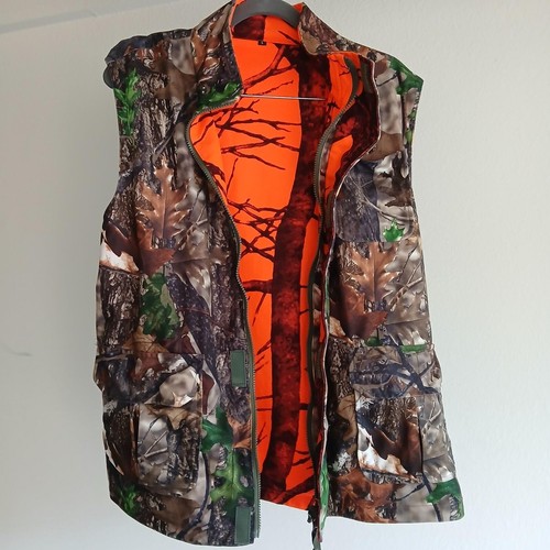 Hunting vest reversible camo - reversible,