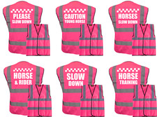 HORSE RIDING HI VIS PINK VEST