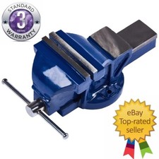 6" Heavy Duty Fixed Bench Vice With Large Anvil Cast Iron Body 3 Years Warranty 