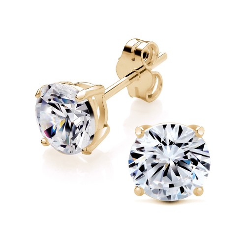 9ct yellow gold - on, silver