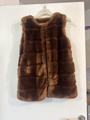 Dorothy perkins brown faux - faux, fur