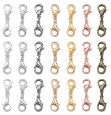 Double End Lobster Clasp Keyring Connector Clip Ring Holder 12mm Hooks Findings