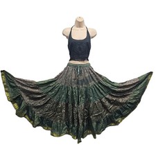 Silk Blend Sari 6/7 Yard Skirt